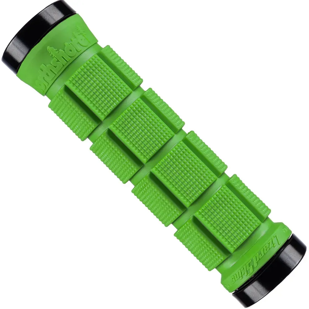 uPRISE Bikes Lizard Skins Northshore Dual Clamp MTB Lock-On Grips - Lime Green | Price match, 365 day return s, 18-Month Warranty, Finance Available & Free UK Delivery
